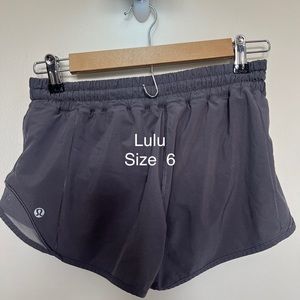 Grayish purple lulu shorts